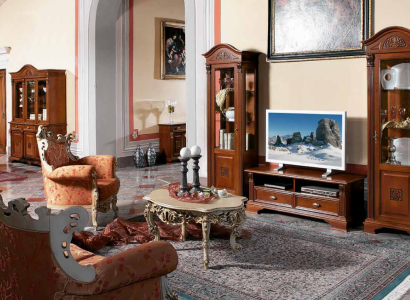 Wohnwand Set Vitrinen Vitrine Kommode Wohnzimmer Möbel Einrichtung Garnitur Massivholz